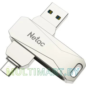 USB Flash Netac U381 USB 3.0+microUSB 128GB (NT03U381B-128G-30PN) картинка 5